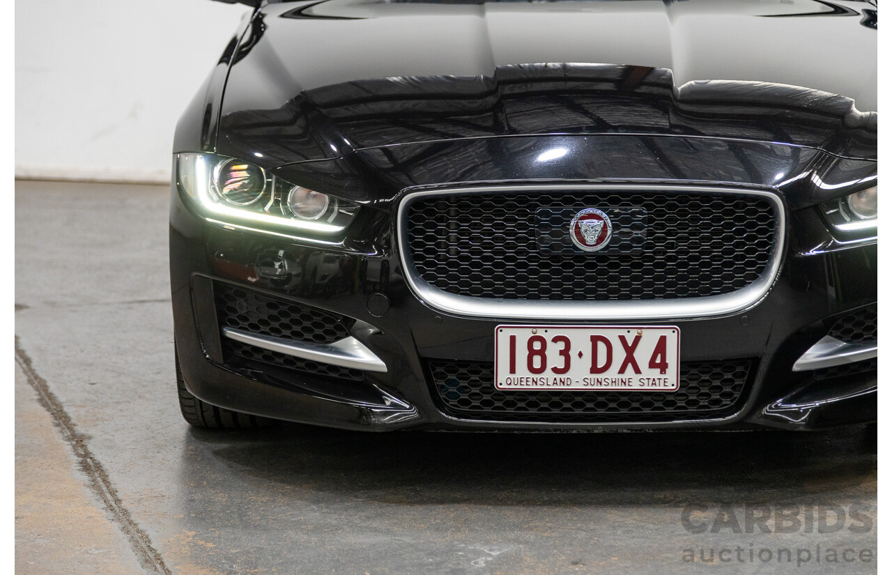 12/2015 Jaguar XE 25t R-Sport 4d Sedan Ultimate Black Metallic Turbo 2.0L