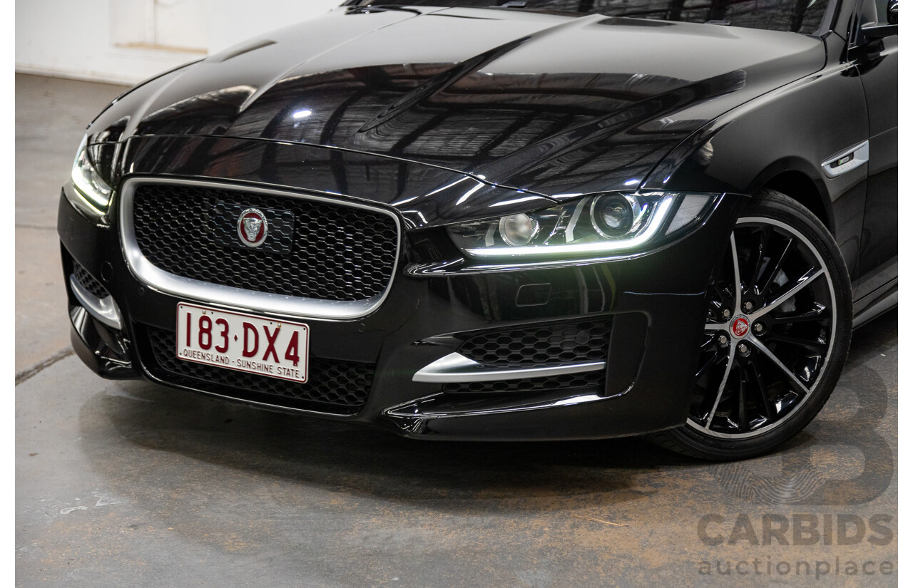 12/2015 Jaguar XE 25t R-Sport 4d Sedan Ultimate Black Metallic Turbo 2.0L