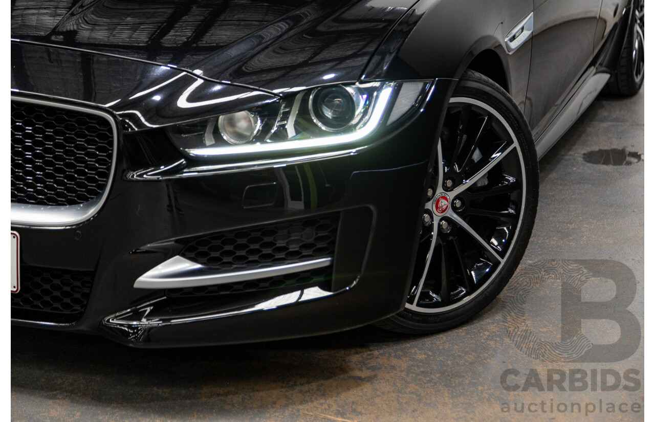 12/2015 Jaguar XE 25t R-Sport 4d Sedan Ultimate Black Metallic Turbo 2.0L