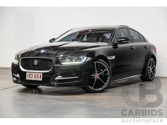 12/2015 Jaguar XE 25t R-Sport 4d Sedan Ultimate Black Metallic Turbo 2.0L