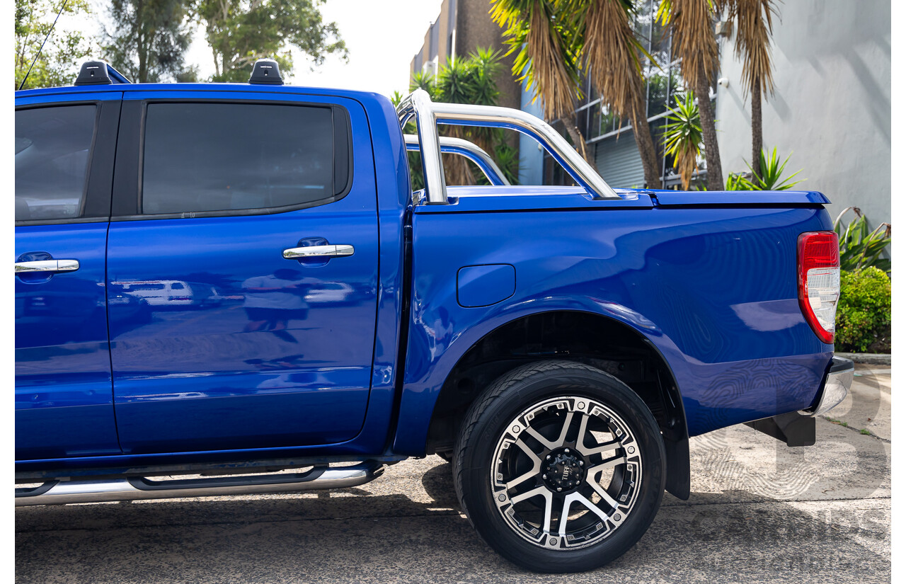 1/2014 Ford Ranger XLT 3.2 Hi-Rider (4x2) PX Crew Cab P/Up Aurora Blue Turbo Diesel 3.2L