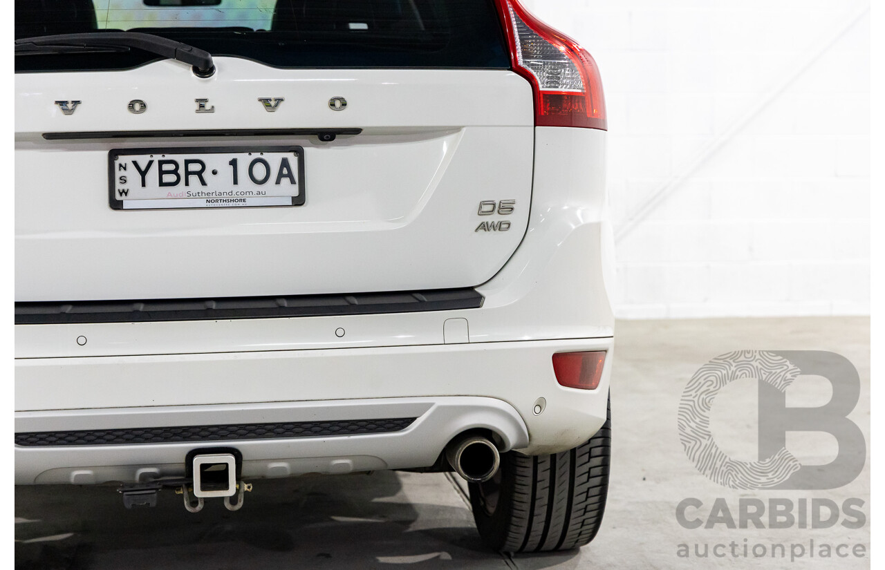 11/2011 Volvo XC60 D5 R-Design DZ MY12 4d Wagon Ice White Twin Turbo Diesel 2.4L