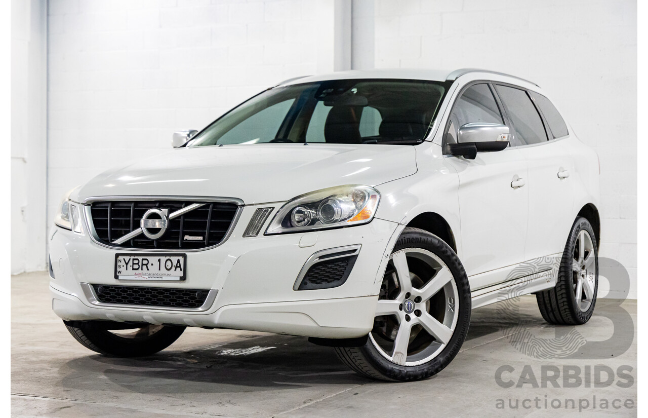 11/2011 Volvo XC60 D5 R-Design DZ MY12 4d Wagon Ice White Twin Turbo Diesel 2.4L