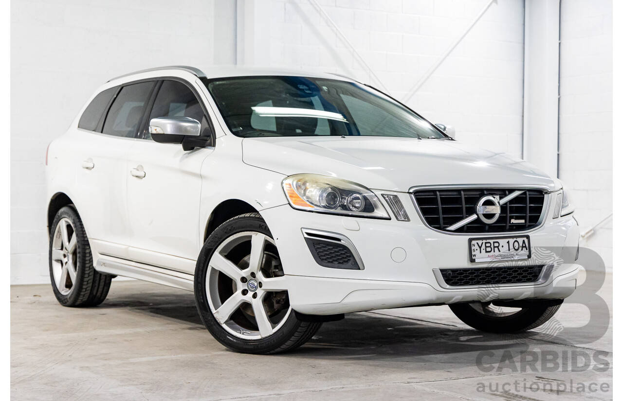 11/2011 Volvo XC60 D5 R-Design DZ MY12 4d Wagon Ice White Twin Turbo Diesel 2.4L