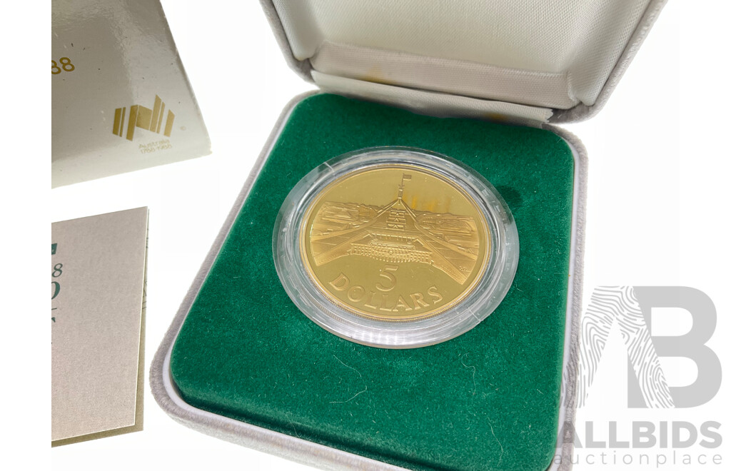 Australian RAM 1988 Five Dollar Proof Coin