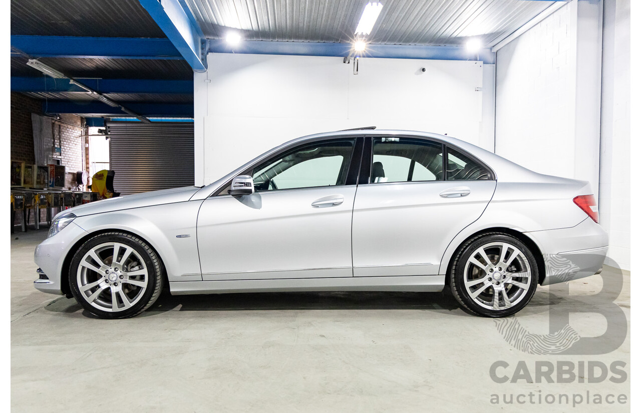 7/2011 Mercedes-Benz C250 CGI Avantgarde W204 MY10.5 4d Sedan Iridium Silver Metallic Turbo 1.8L