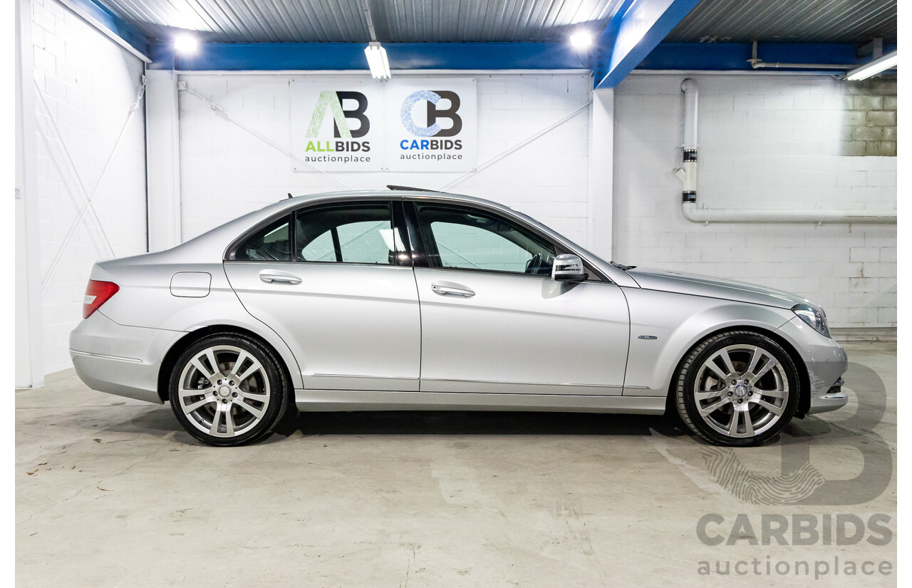 7/2011 Mercedes-Benz C250 CGI Avantgarde W204 MY10.5 4d Sedan Iridium Silver Metallic Turbo 1.8L