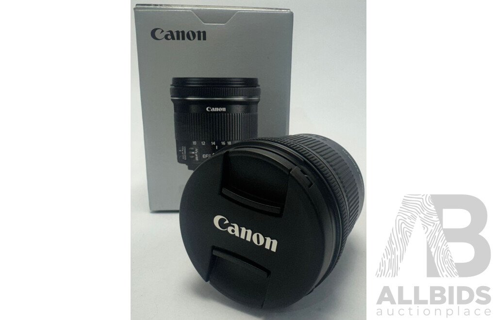 Canon EF-S 10-18mm F/4.5-5.6 is STM Lens $499RRP