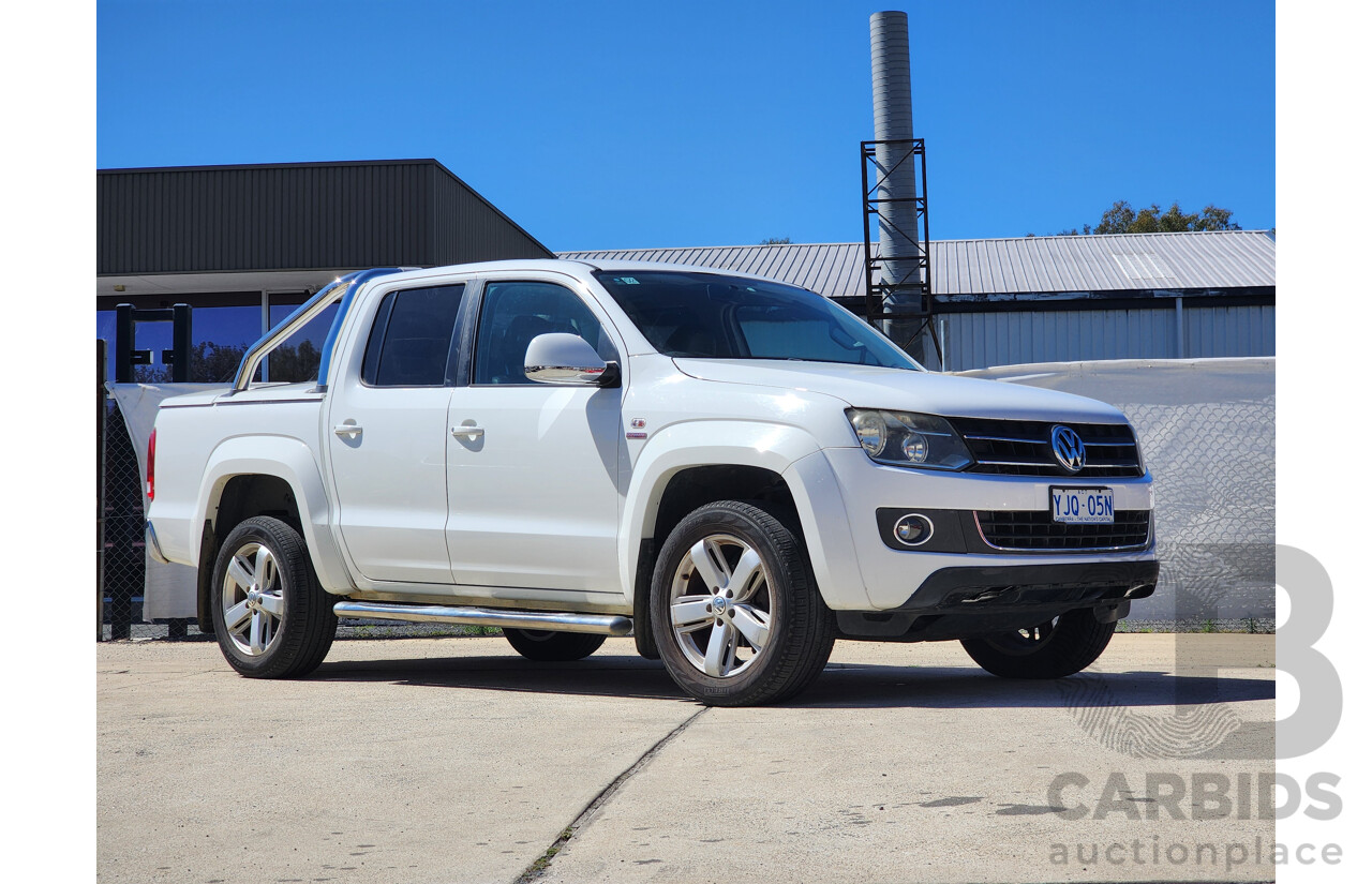 08/2011 Volkswagen Amarok TDI400 ULTIMATE (SELECTABLE) 4x4 2H Dual Cab Utility White 2.0L