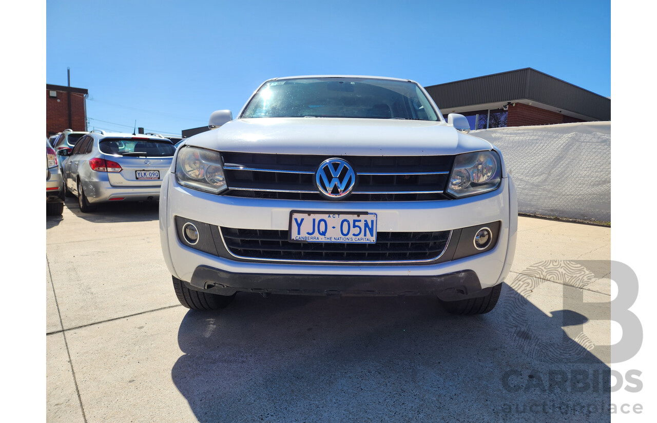 08/2011 Volkswagen Amarok TDI400 ULTIMATE (SELECTABLE) 4x4 2H Dual Cab Utility White 2.0L