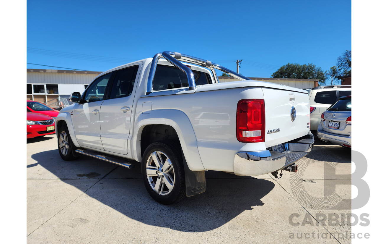 08/2011 Volkswagen Amarok TDI400 ULTIMATE (SELECTABLE) 4x4 2H Dual Cab Utility White 2.0L