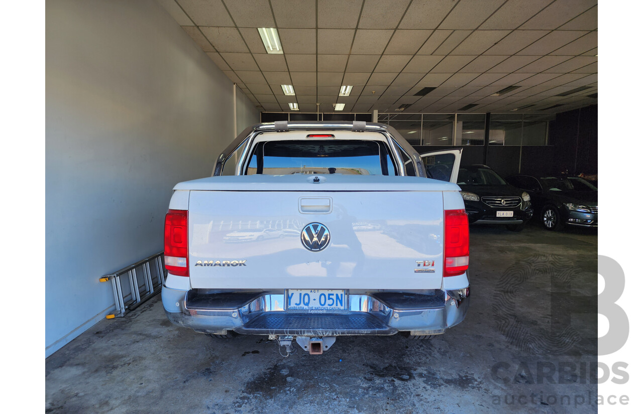 08/2011 Volkswagen Amarok TDI400 ULTIMATE (SELECTABLE) 4x4 2H Dual Cab Utility White 2.0L