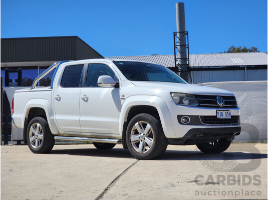 08/2011 Volkswagen Amarok TDI400 ULTIMATE (SELECTABLE) 4x4 2H Dual Cab Utility White 2.0L