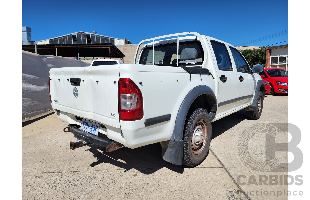 03/2008 Holden Rodeo LX RWD RA MY08 Crew Cab P/Up White 3.6L