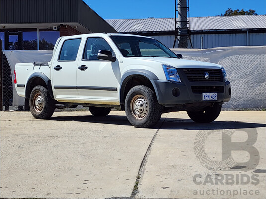 03/2008 Holden Rodeo LX RWD RA MY08 Crew Cab P/Up White 3.6L