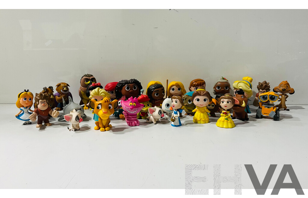 Collection of Disney Funko Mini Pops From Moana, Tangled, Wreck It Ralph and Many More