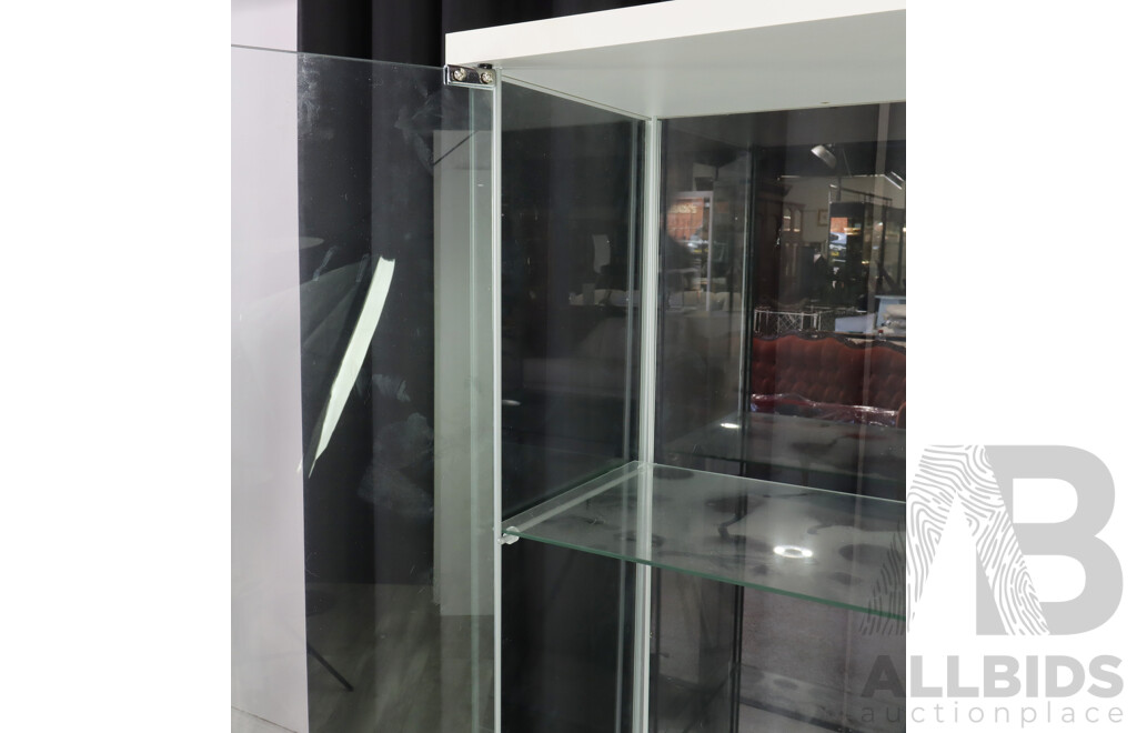 Pair of Modern Glass Display Cabinets