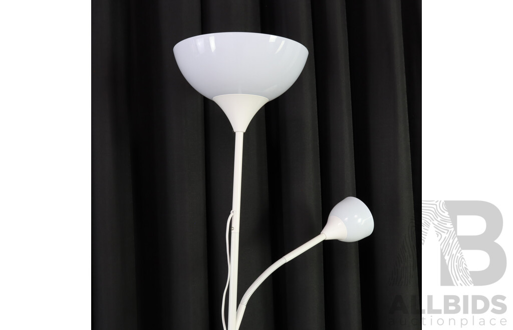 Modern Twin Shade Floor Lamp by Ikea