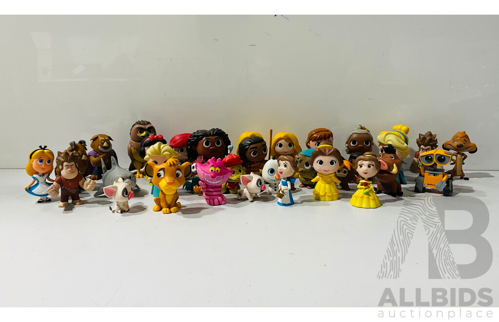 Collection of Disney Funko Mini Pops From Moana, Tangled, Wreck It Ralph and Many More