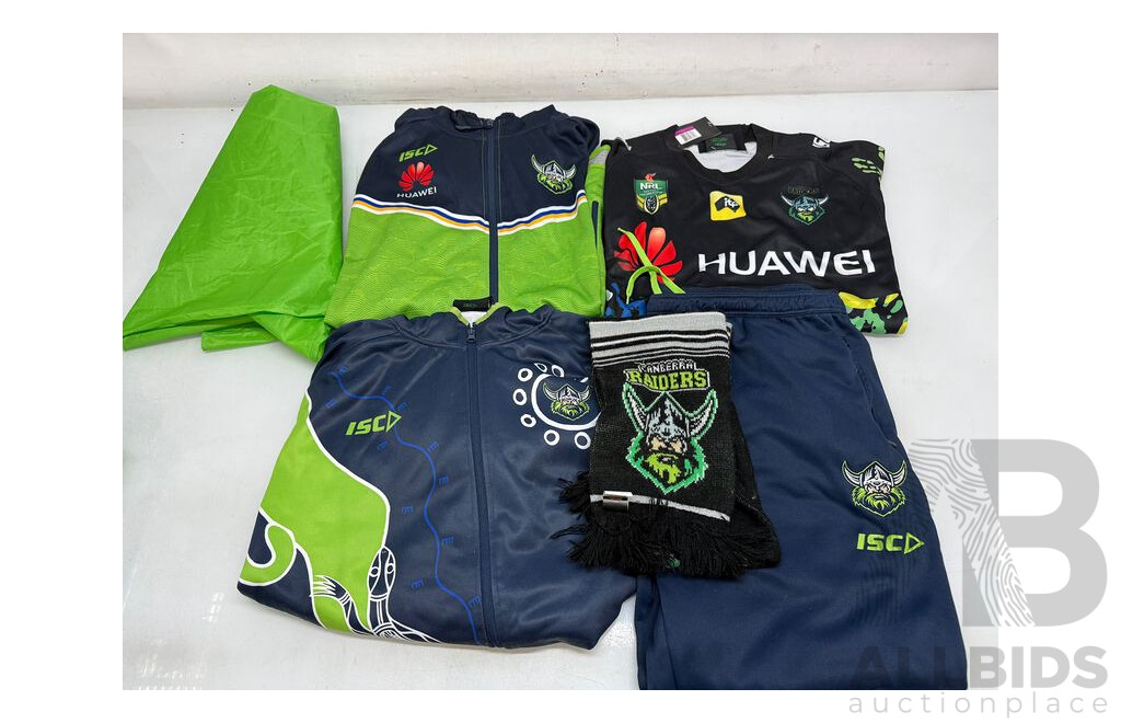 Canberra Raiders Clothing - Assorted Lot of 5