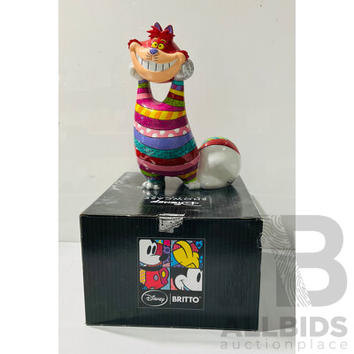 Large Disney Britto Cheshire Cat Figure in Original Box