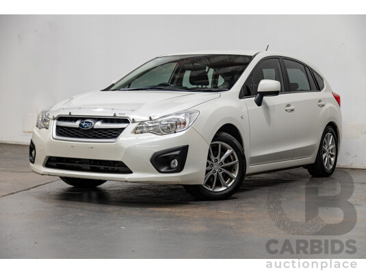 10/2014 Subaru Impreza X Limited Edition (AWD) MY14 5d Hatchback Satin White Pearl 2.0L