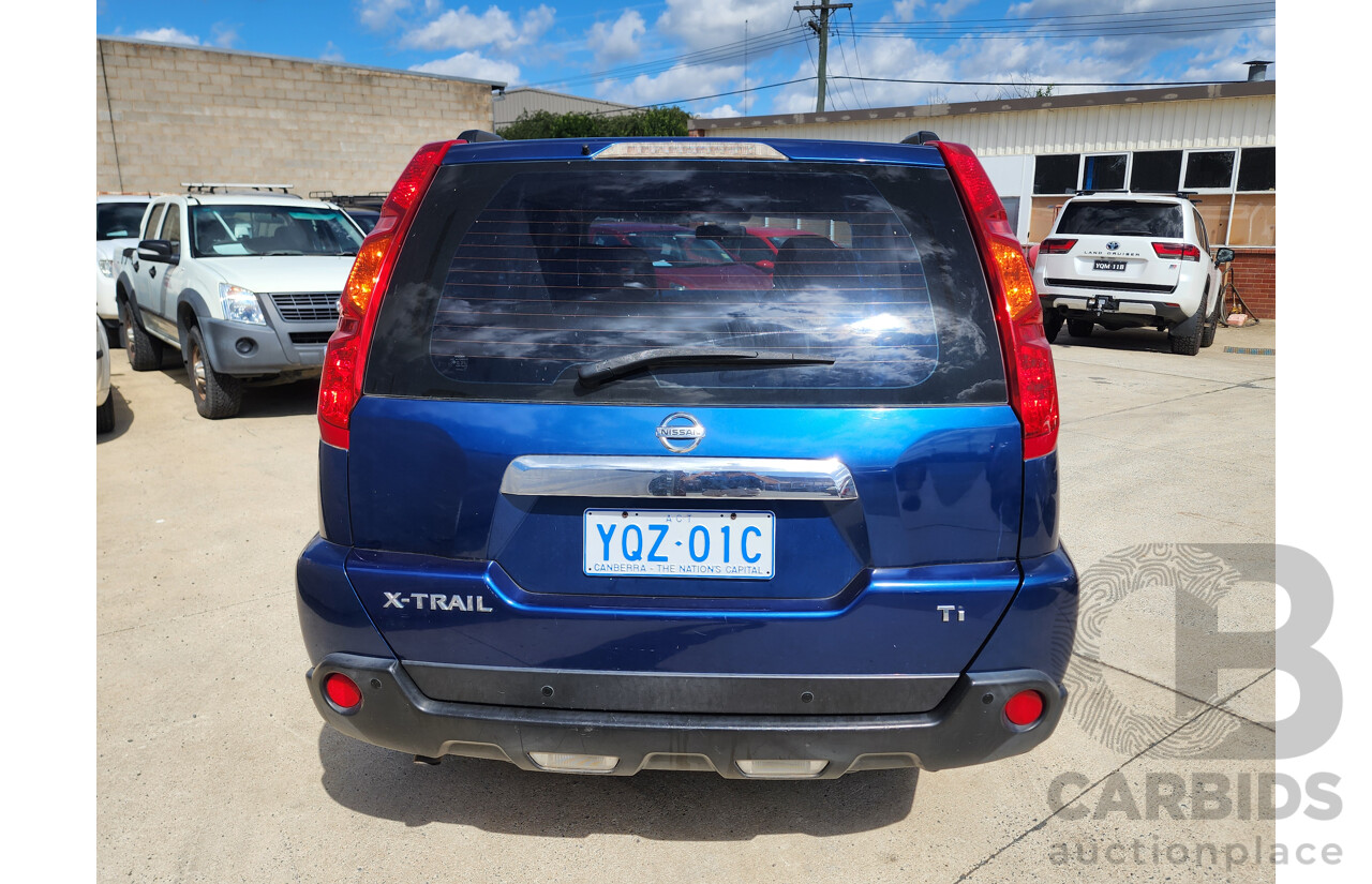 10/2008 Nissan X-Trail Ti (4x4) T31 4d Wagon Blue 2.5L