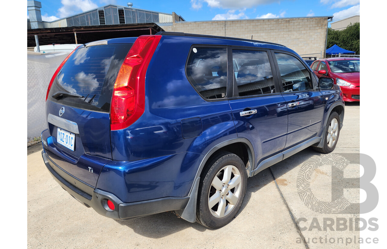 10/2008 Nissan X-Trail Ti (4x4) T31 4d Wagon Blue 2.5L