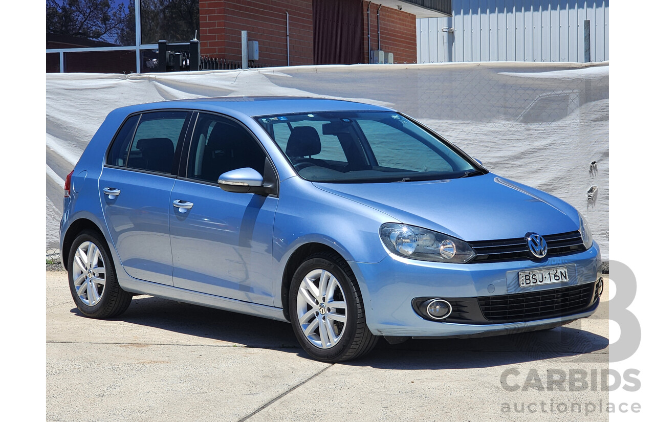 8/2010 Volkswagen Golf 118 TSI Comfortline 1K MY10 5d Hatchback Blue 1.4L