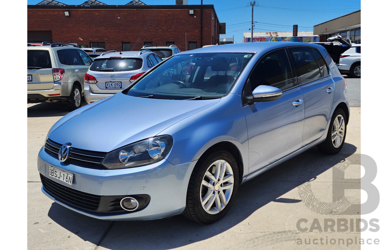 8/2010 Volkswagen Golf 118 TSI Comfortline 1K MY10 5d Hatchback Blue 1.4L