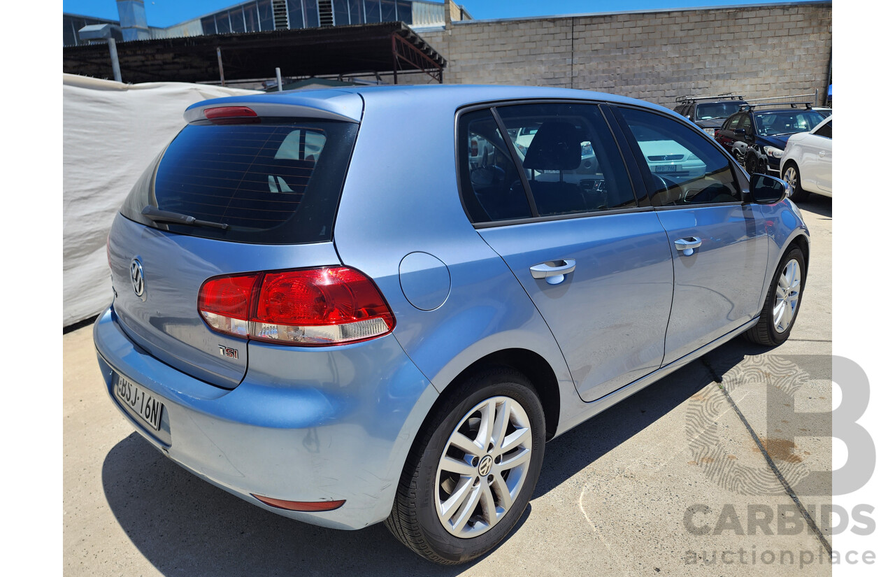 8/2010 Volkswagen Golf 118 TSI Comfortline 1K MY10 5d Hatchback Blue 1.4L