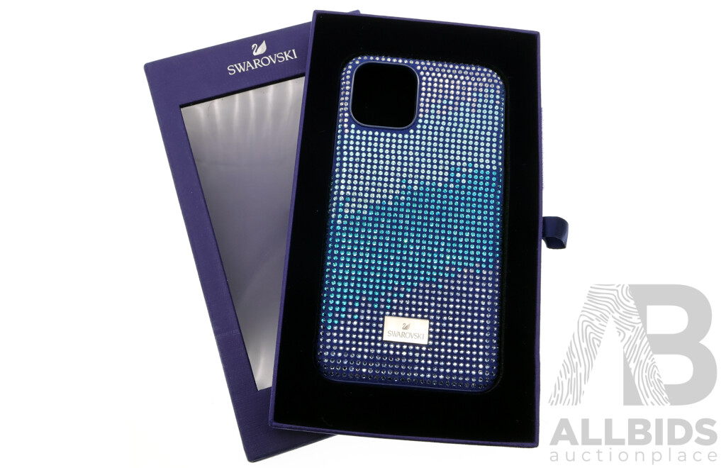 Swarovski Crystal iPhone Case, Blue Anniversary, for iPhone 11 Pro, New in Original Box