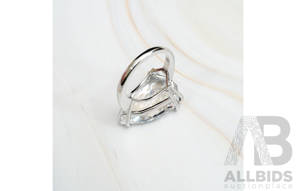 NEW - Swarovski Mesmera Cocktail Ring, ELNG CRY DTLI/RHS 58, Size P