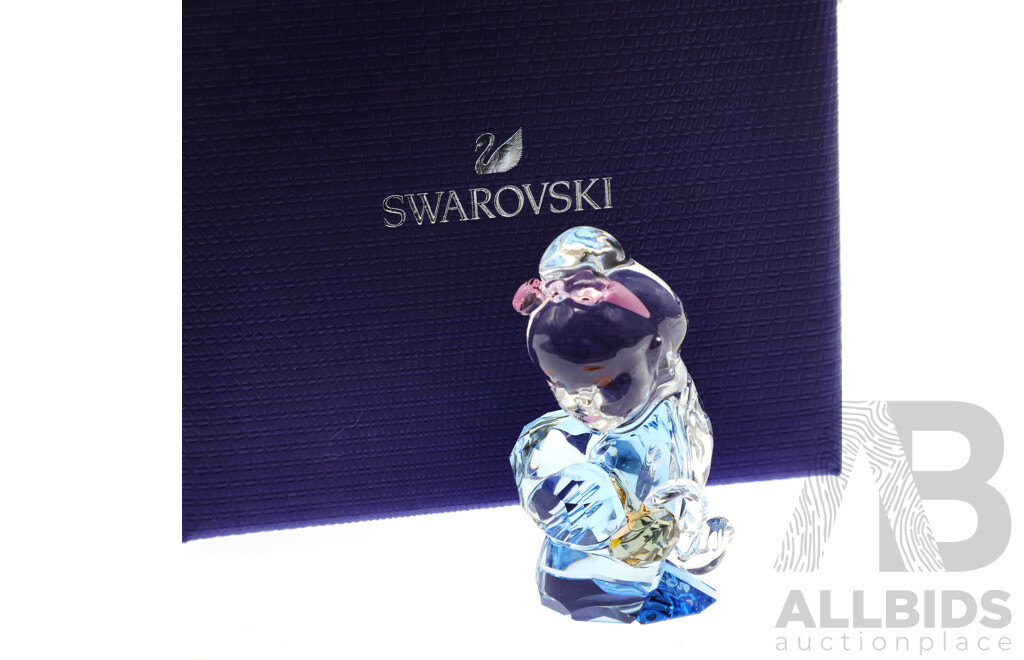 Swarovski Crystal Cute Xi Shi Figure, New in Original Box