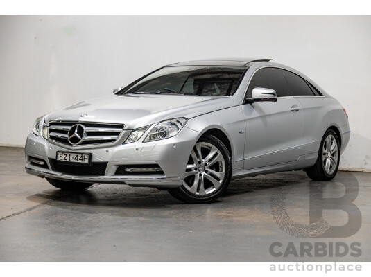 05/2011 Mercedes-Benz E250 CGI ELEGANCE RWD 207 2D Coupe Iridium Silver 1.8L Turbo