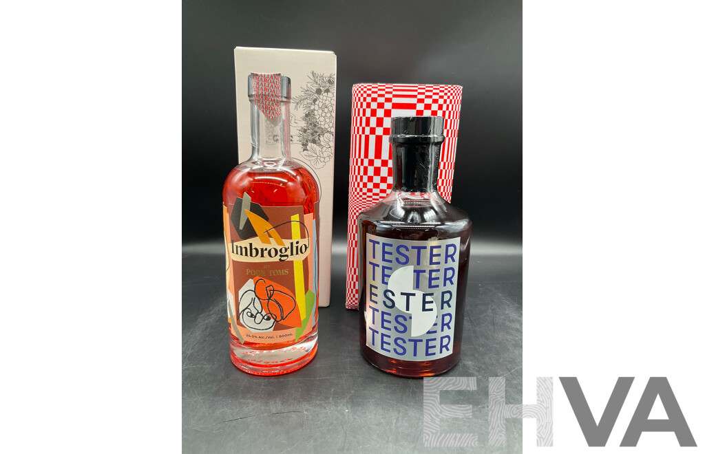 IMBROGLIO 500mL and ESTER TESTER SERIES 700ml - Lot of 2