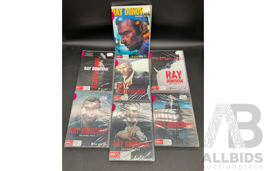 RAY DONOVAN Season 1-7 DVD - Lot of 7