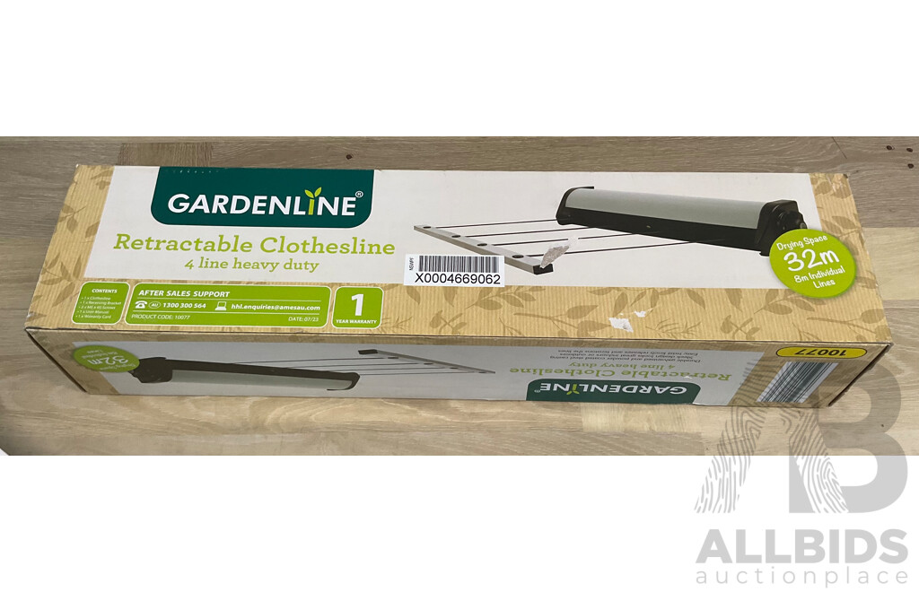 GARDENLINE Clothesline and Bike Accessories  - Lot of 2