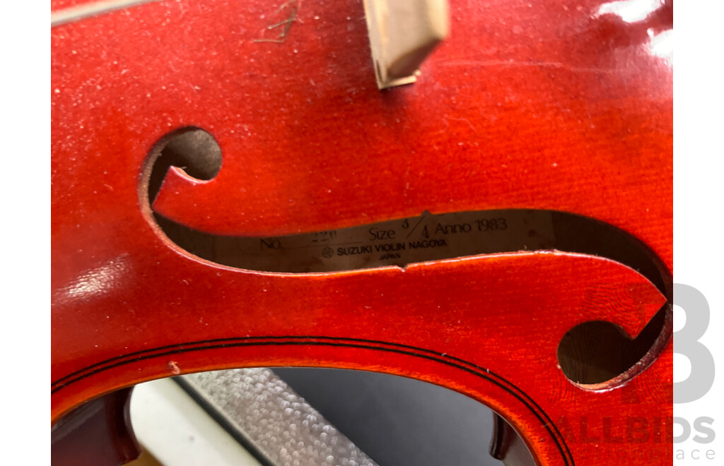 SUZUKI Violin Nagova Size 3/4  in Case