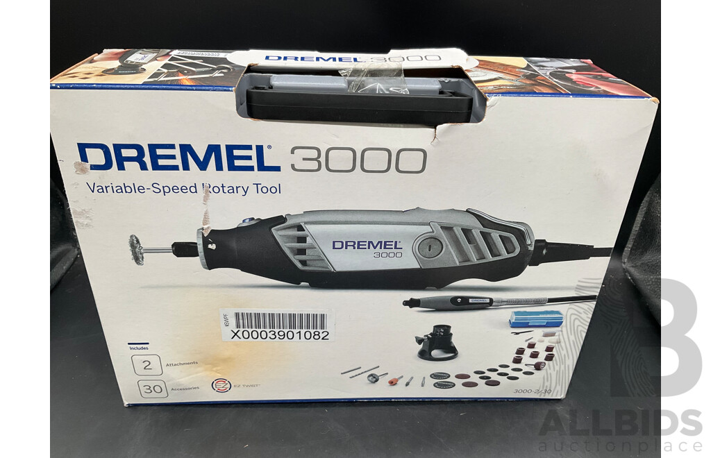 DREMEL 3000, Cloth Tape and Knife  - Lot of 4