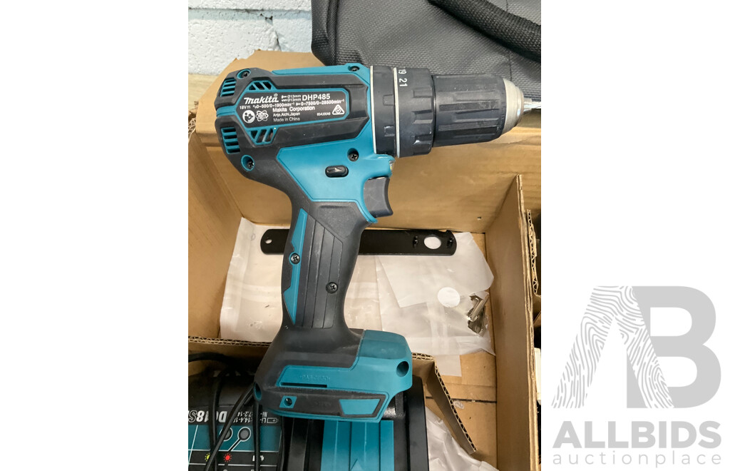 MAKITA BRUSHLESS 18v 3 Piece Combo Kit with 3x Batteries, Charger and Bag