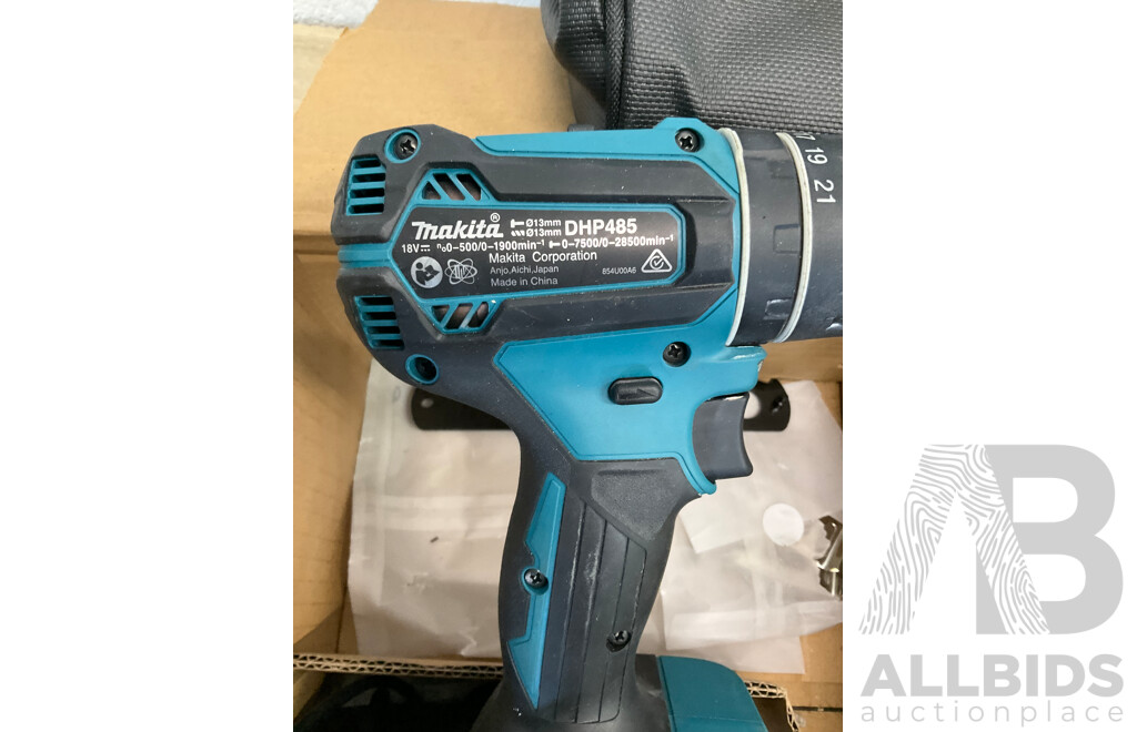 MAKITA BRUSHLESS 18v 3 Piece Combo Kit with 3x Batteries, Charger and Bag