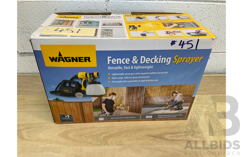 Wagner Fence & Deck Paint Sprayer