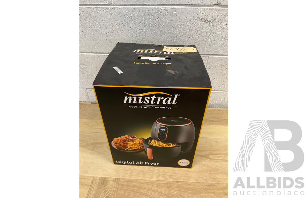 Mistral Digital Air Fryer 4 Litre