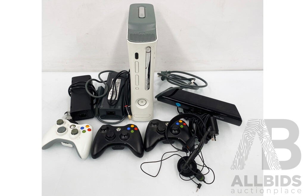 Microsoft Xbox 360 Console with Controllers