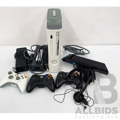 Microsoft Xbox 360 Console with Controllers