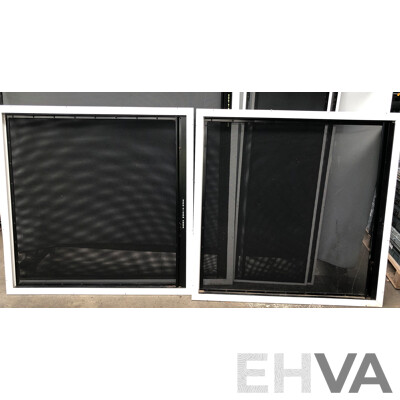Crimsafe Window Security Screens, and Glass Sliding Window - Lot of Six