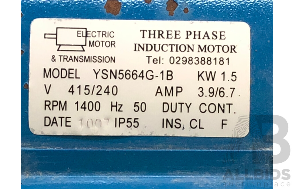 SMC Three Phase Induction Motor