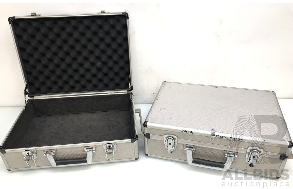 Aluminium Equipment Cases - Lot of Two