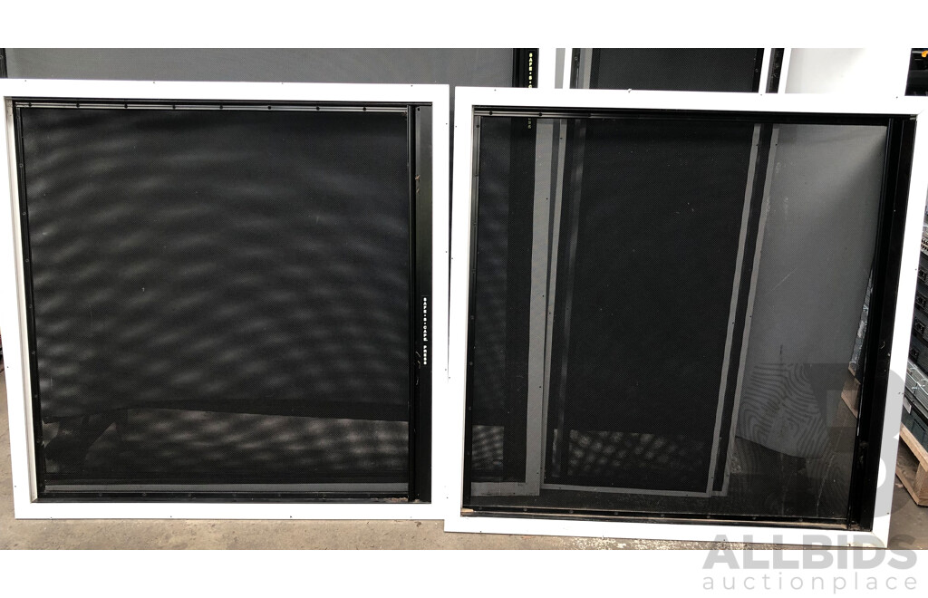 Crimsafe Window Security Screens, and Glass Sliding Window - Lot of Six